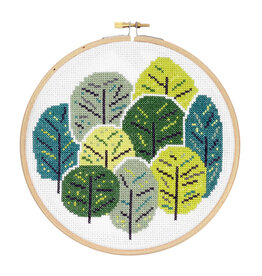 Hawthorne Handmade ON SALE - Summer Trees Cross Stitch Kit - 40% OFF