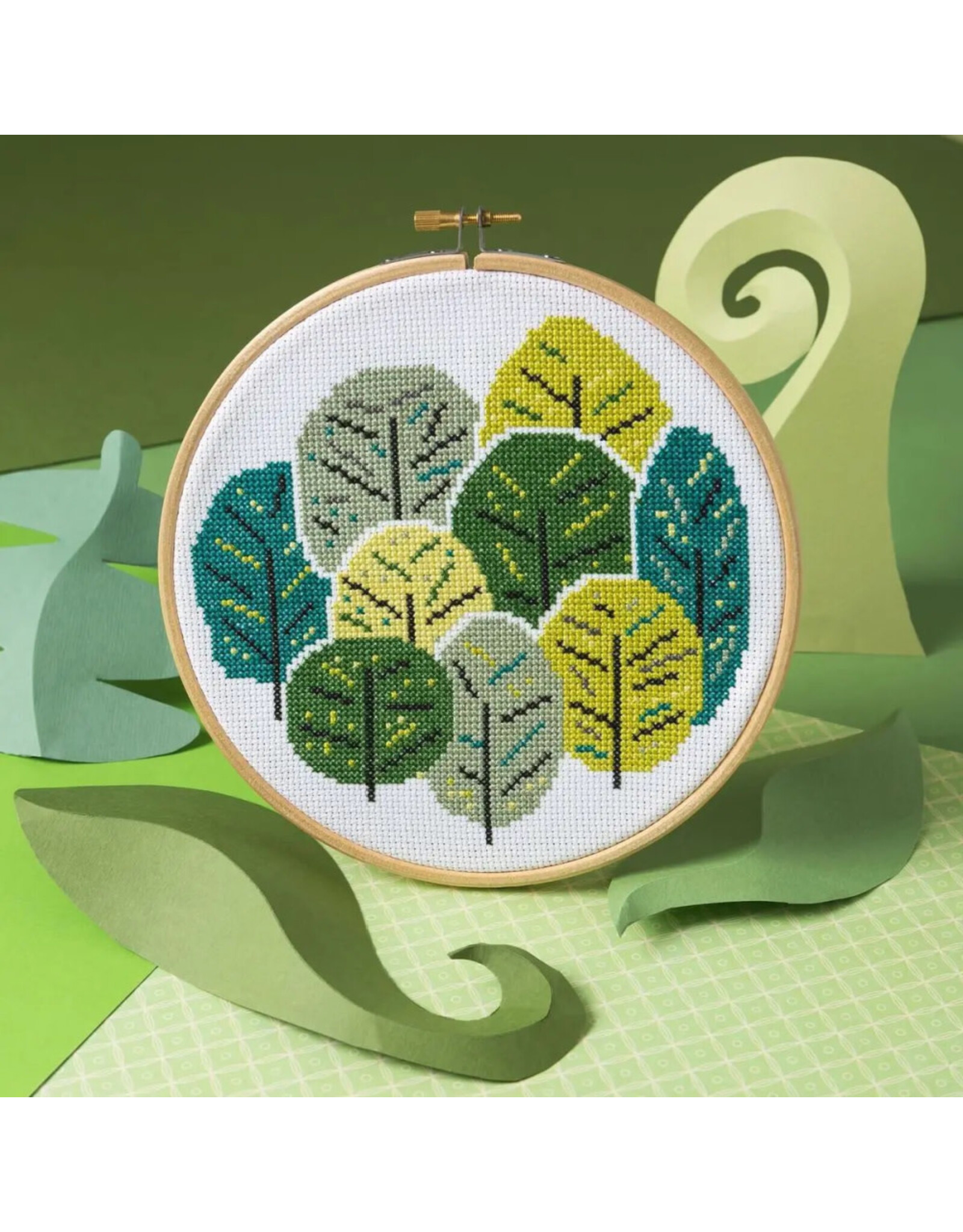 Hawthorne Handmade ON SALE - Summer Trees Cross Stitch Kit - 40% OFF