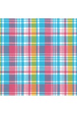 Robert Kaufman ON SALE - 2 YARD CUT, Mad for Madras, Woven Plaid in Candy Pink