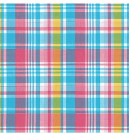 Robert Kaufman ON SALE - 2 YARD CUT, Mad for Madras, Woven Plaid in Candy Pink