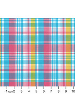 Robert Kaufman ON SALE - 2 YARD CUT, Mad for Madras, Woven Plaid in Candy Pink