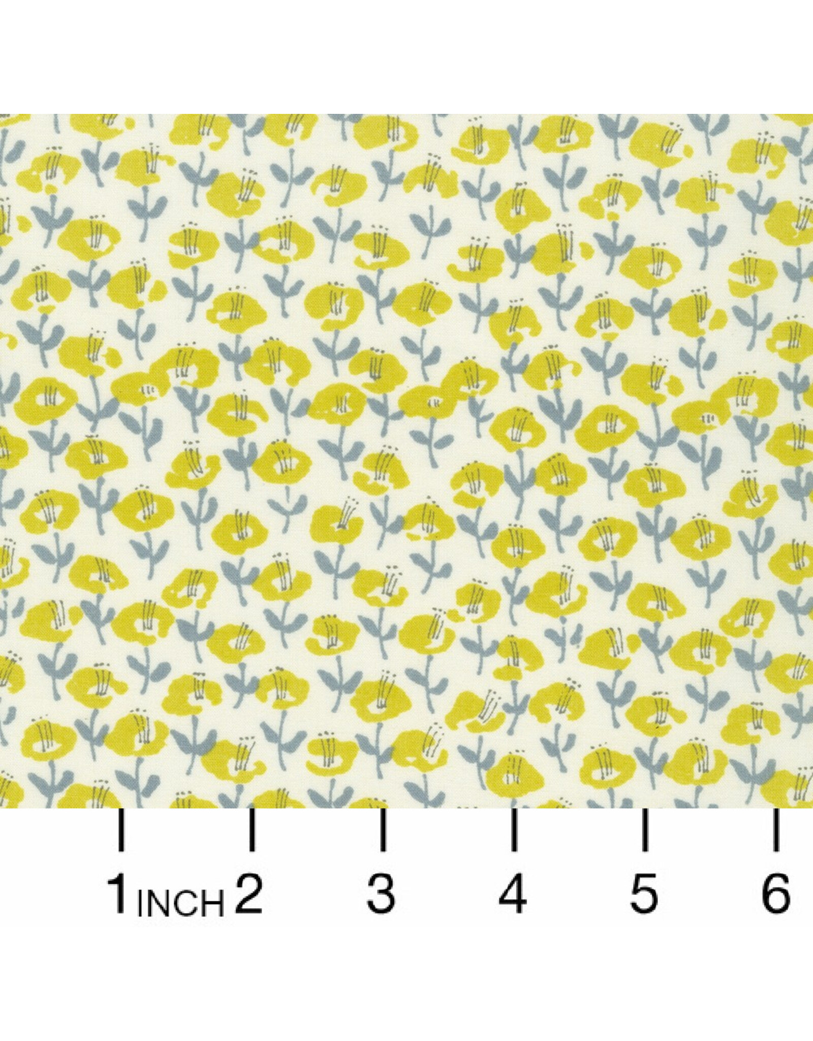 Sevenberry Cotton Lawn, Le Midi Lawn in Lemon, Fabric Half-Yards