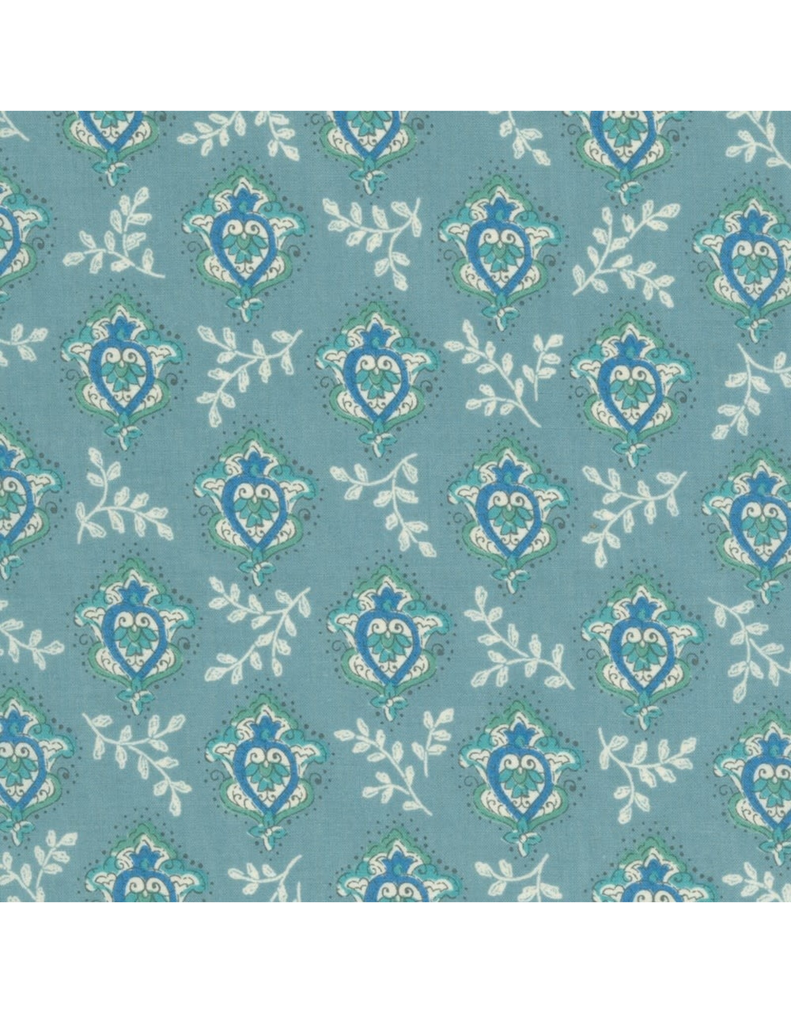 Sevenberry Cotton Lawn, Le Midi Lawn in Sky, Fabric Half-Yards