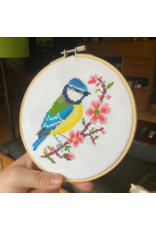 Love Poppet Blue Tit & Blossom Cross Stitch Kit