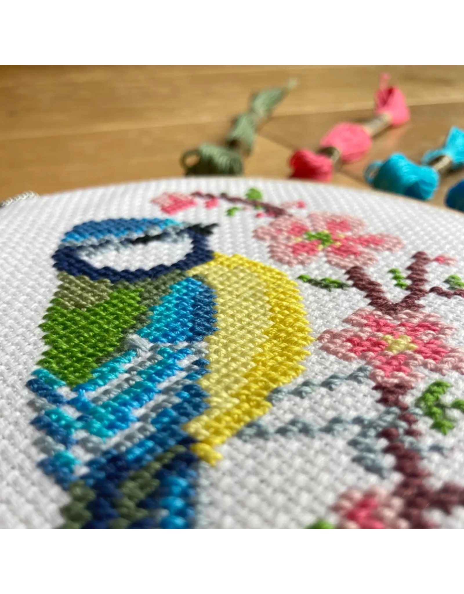 Embroidery kit 'Birds and blossom