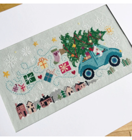 Love Poppet Driving Home for Christmas Cross Stitch Kit