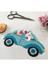 Love Poppet Driving Home for Christmas Cross Stitch Kit