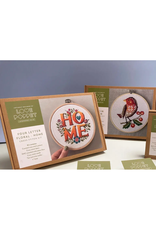 Love Poppet ON SALE - NOEL - Four Letter Floral Modern Cross Stitch Kit