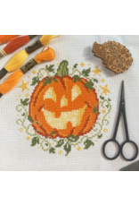 Love Poppet Pumpkin and Stars Modern Cross Stitch Kit