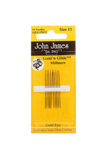 John James John James, Gold Eye Milliner (Straw) Needles, size 11