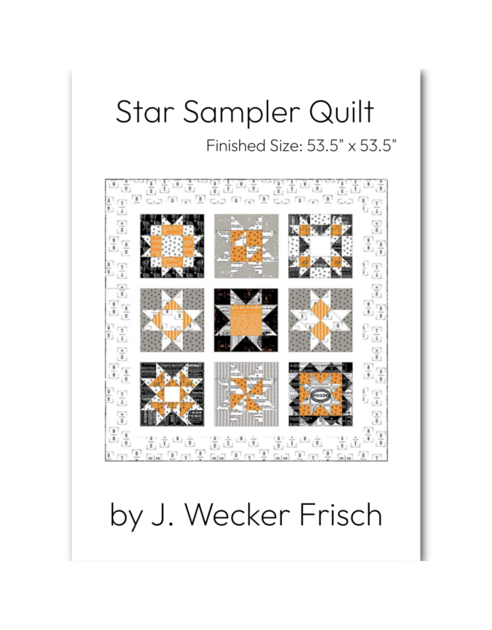 J. Wecker Frisch Star Sampler Quilt Pattern