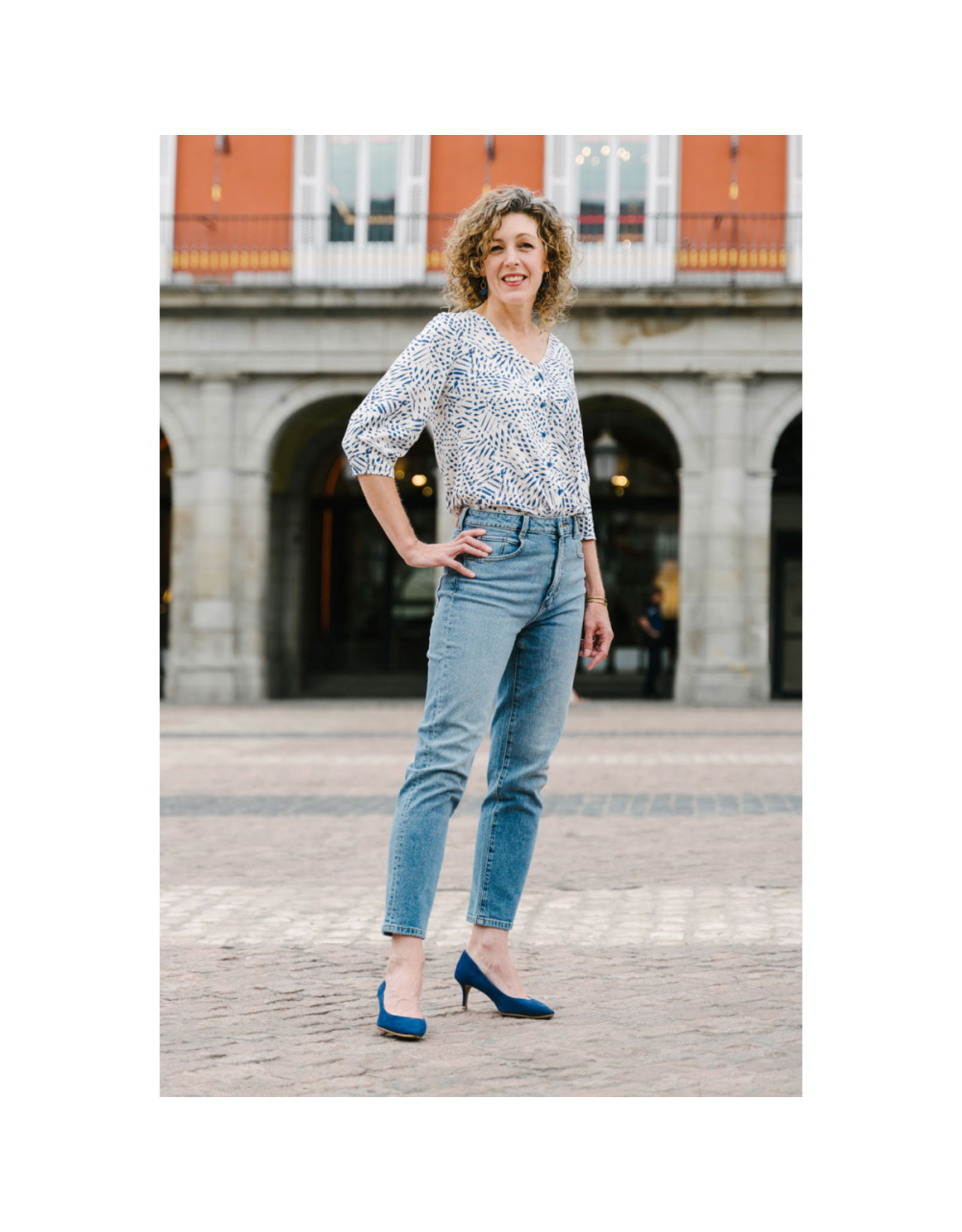 Liesl + Co Geneva V-Neck Blouse Pattern