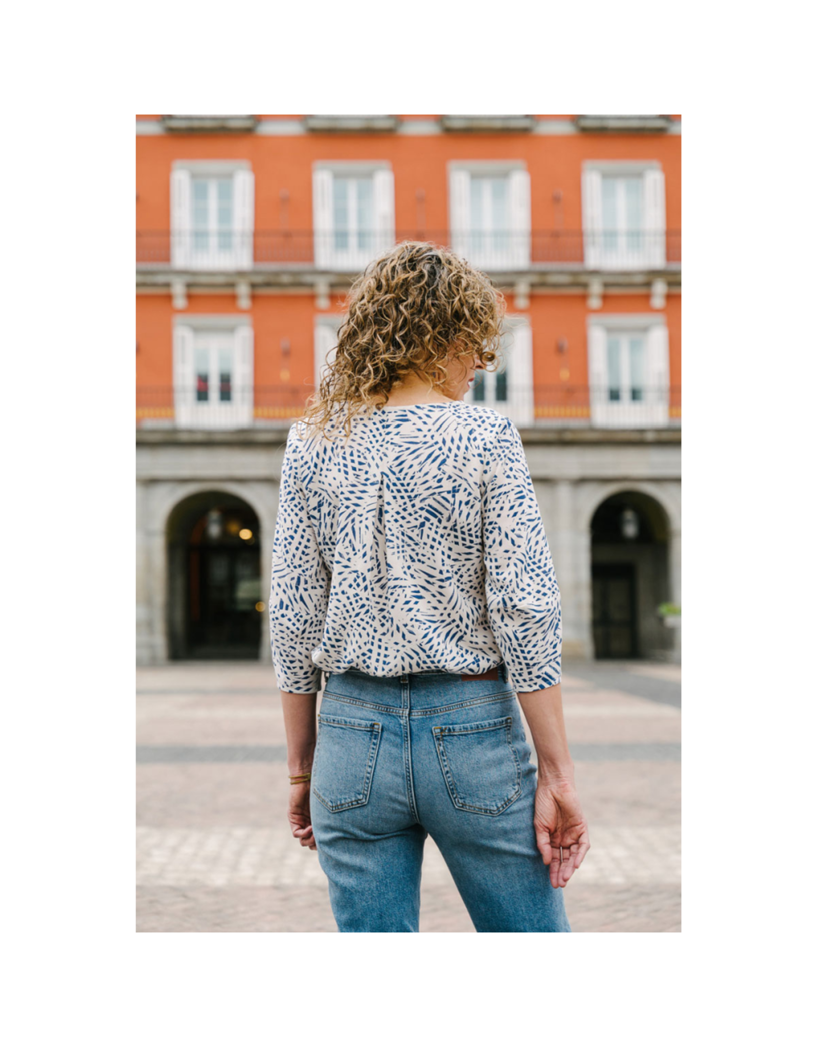 Liesl + Co Geneva V-Neck Blouse Pattern