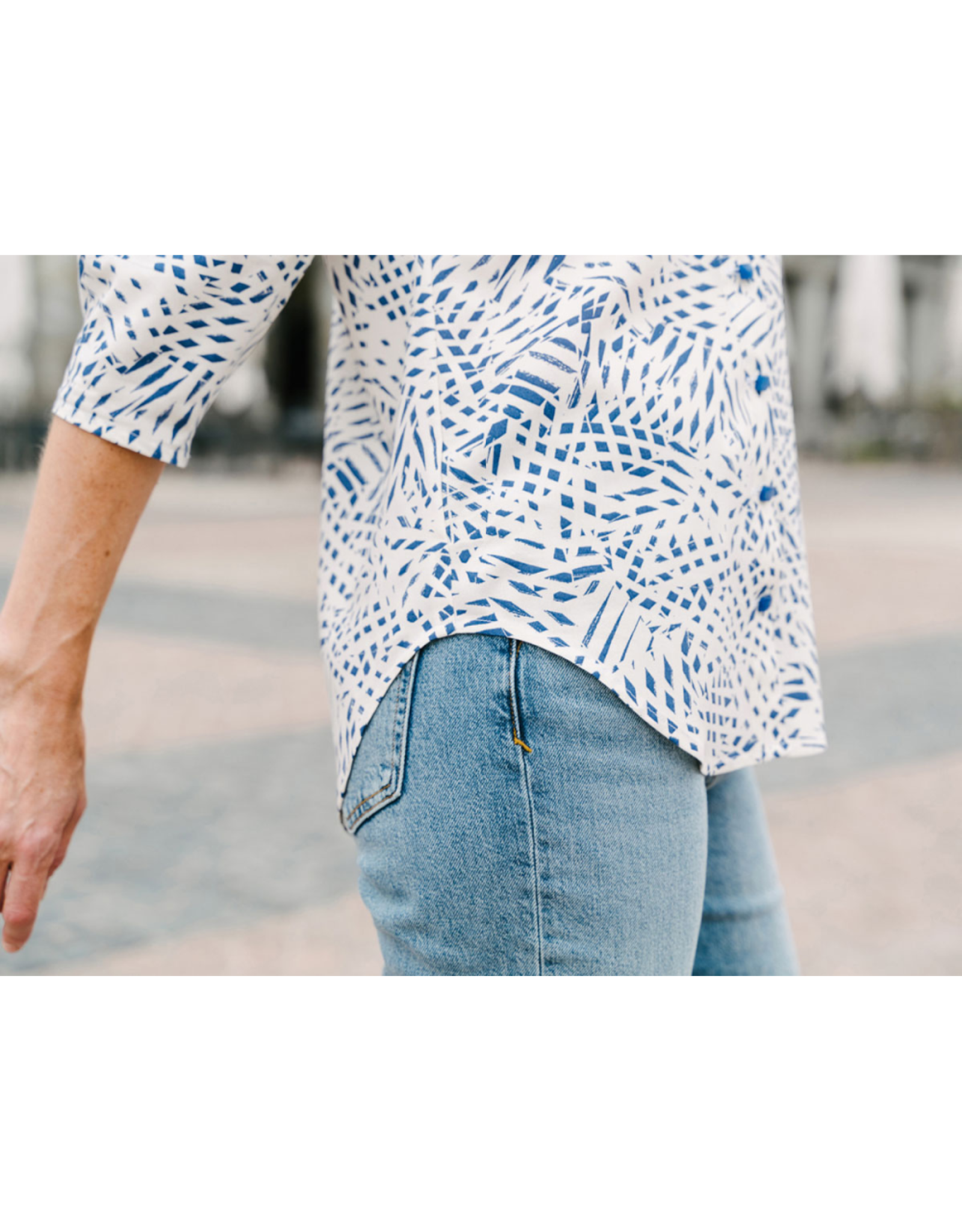 Liesl + Co Geneva V-Neck Blouse Pattern