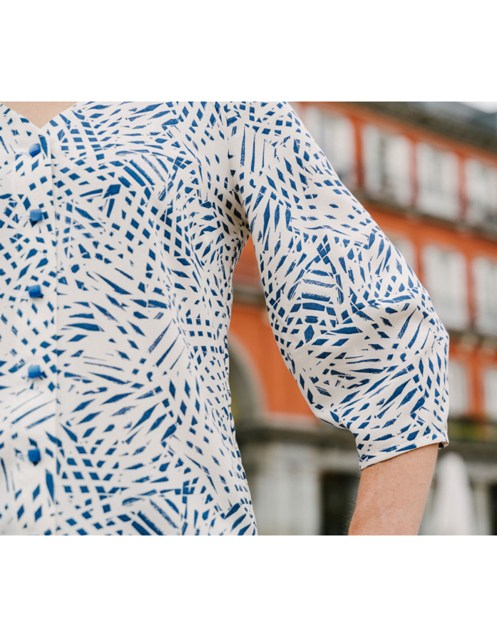 Liesl + Co Geneva V-Neck Blouse Pattern