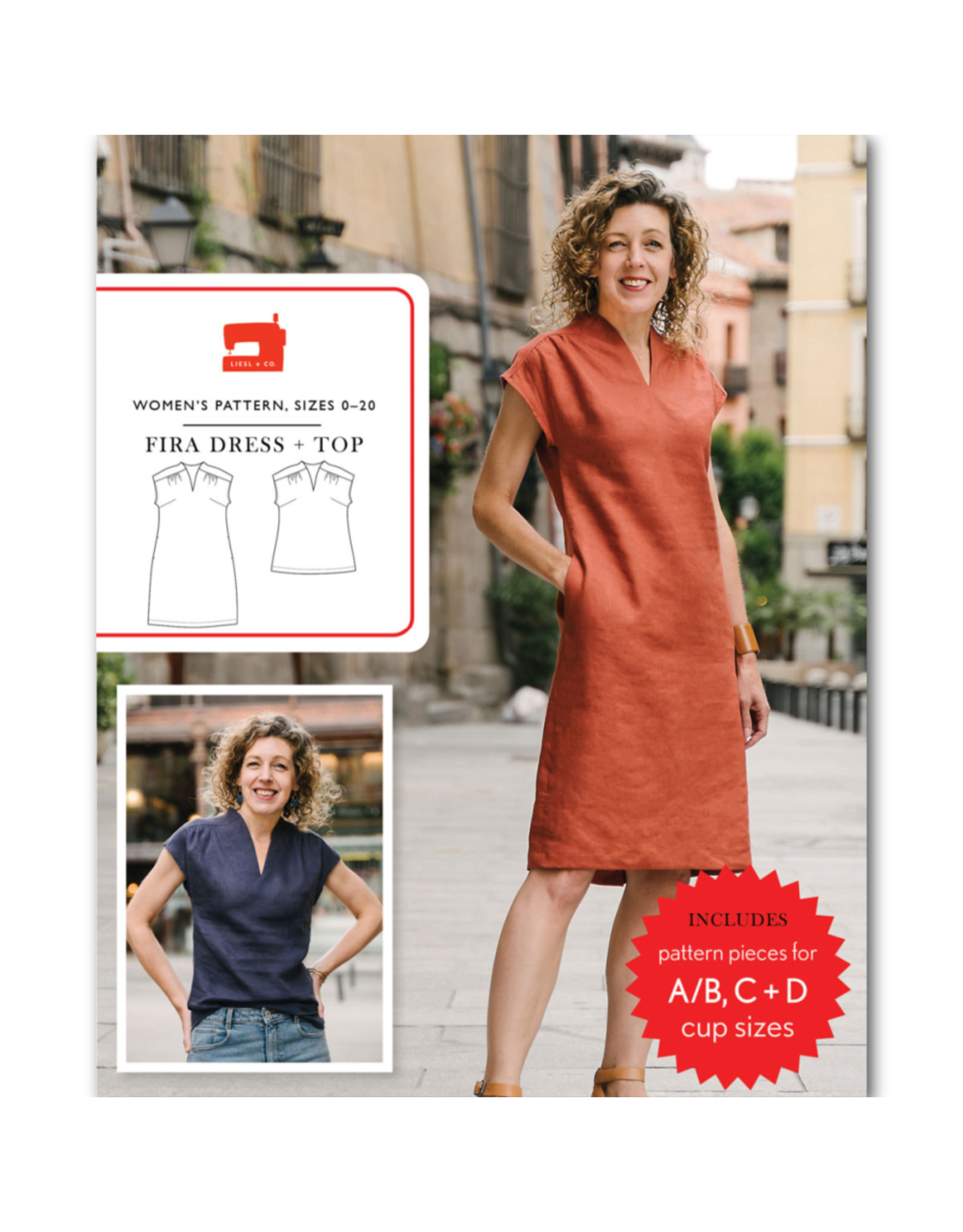 Liesl + Co ON ORDER-Fira Dress + Top Pattern