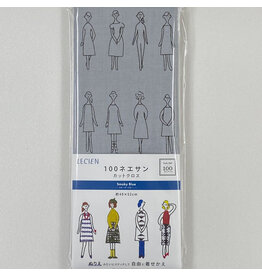 Lecien 100 Ladies (Ne-San) in Smoky Blue, Embroidery Sampler
