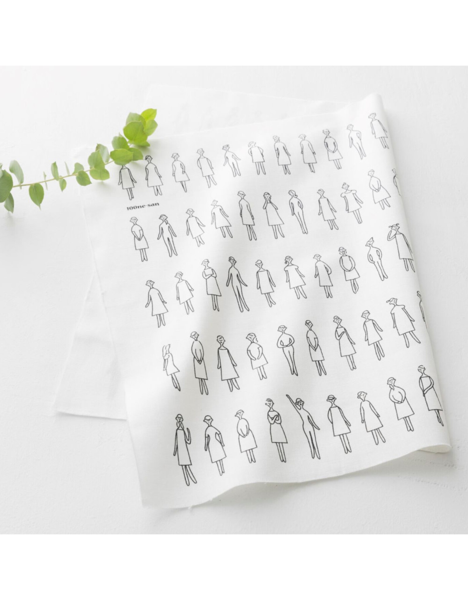 Lecien 100 Ladies (Ne-San) in White, Embroidery Sampler