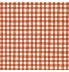 Robert Kaufman Linen, Essex Yarn Dyed Classic, Gingham in Strawberry, Fabric Half-Yards