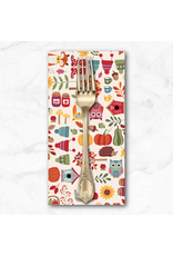 PD's Andover Collection Autumn Days, Icons in Cream,  Dinner Napkin