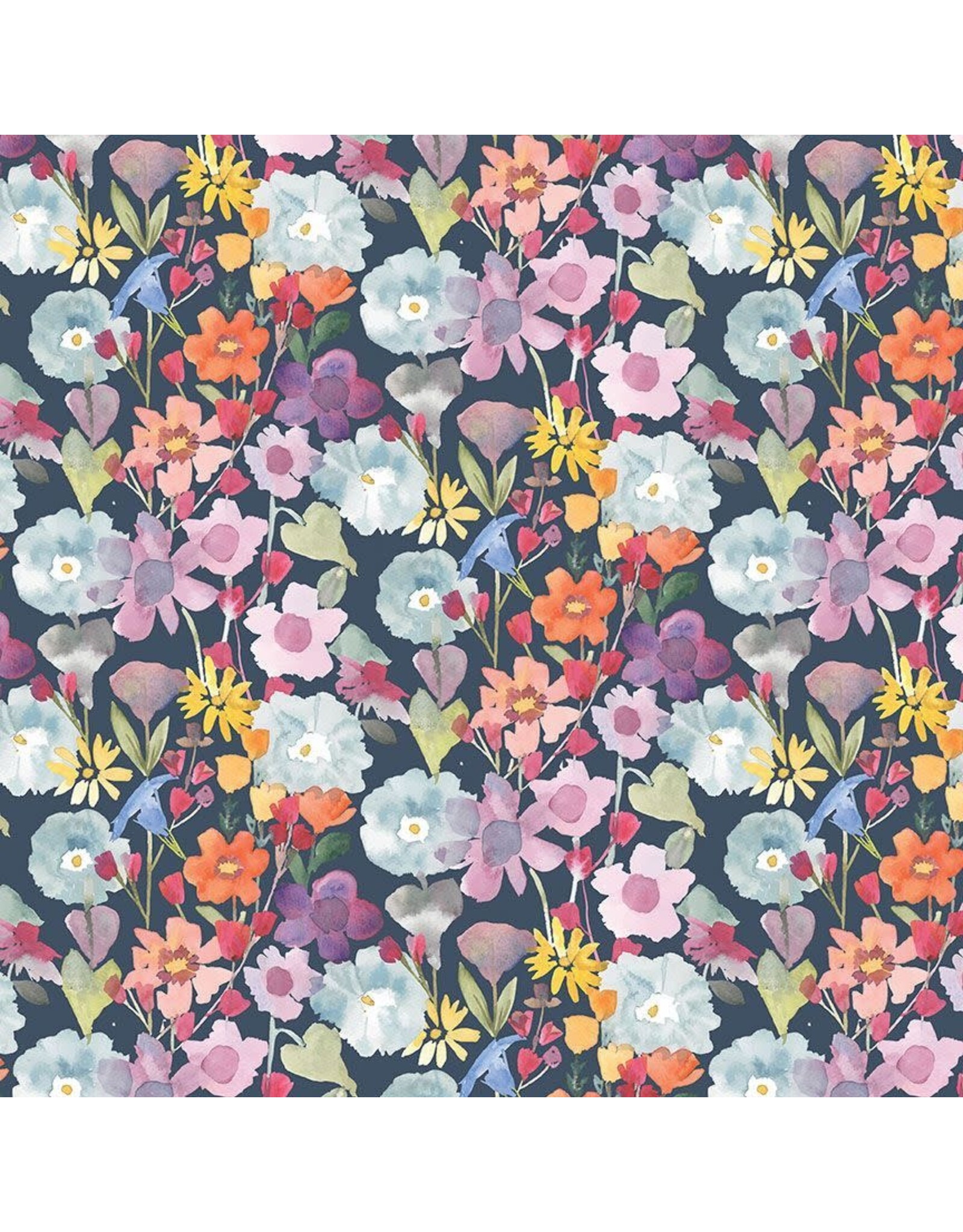 Clara Jean And Sew It Goes, Blossoming in Multi, Fabric Half-Yards