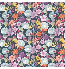 Clara Jean And Sew It Goes, Blossoming in Multi, Fabric Half-Yards