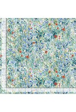 PD's Clara Jean Collection And Sew It Goes, Monet Garden in Multi, Dinner Napkin