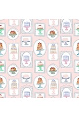 Clara Jean Ma Belle, Gateau in Blush, Fabric Half-Yards