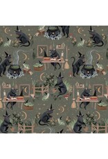 Rae Ritchie Goblincore, Goblins in Cypress, Fabric Half-Yards