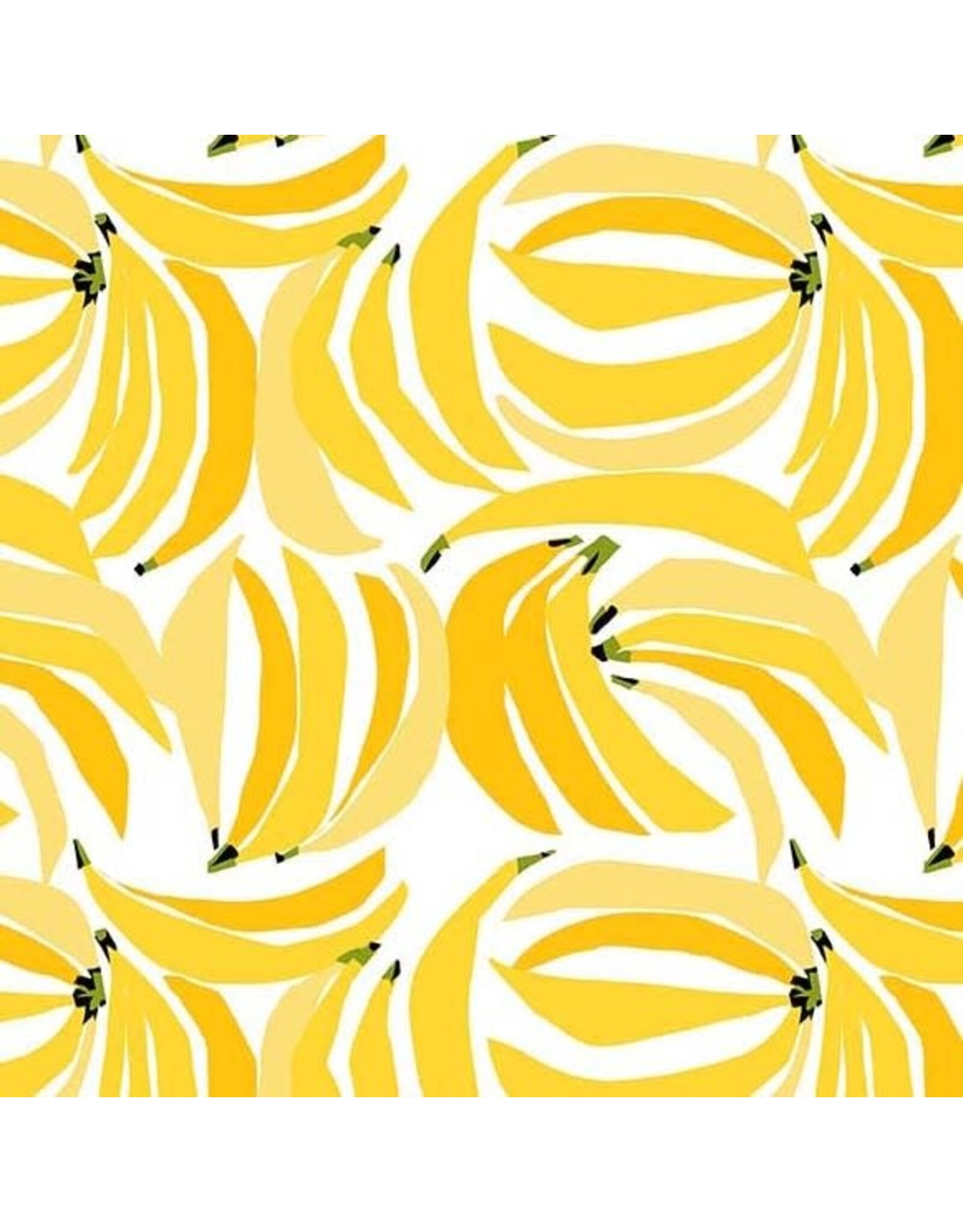 Michael Miller Fresh Fruit, Bananas in Yellow, Fabric Half-Yards