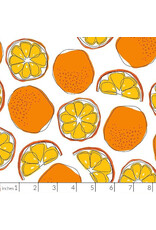 PD's Michael Miller Collection Fresh Fruit, Tangerines in Orange, Dinner Napkin
