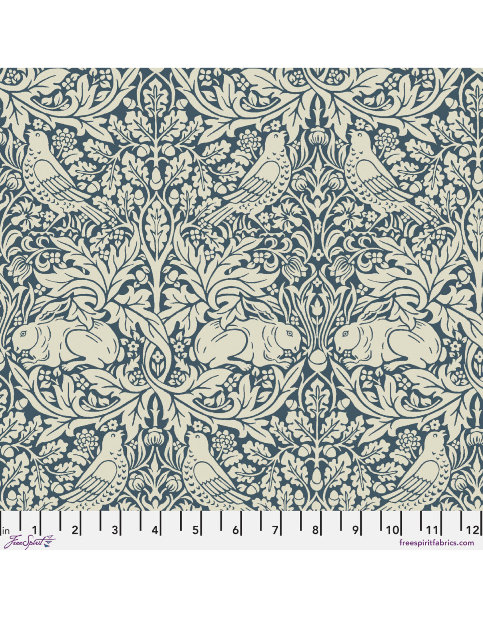 PD's William Morris Collection Morris & Co, Classics, Brer Rabbit in Navy, Dinner Napkin