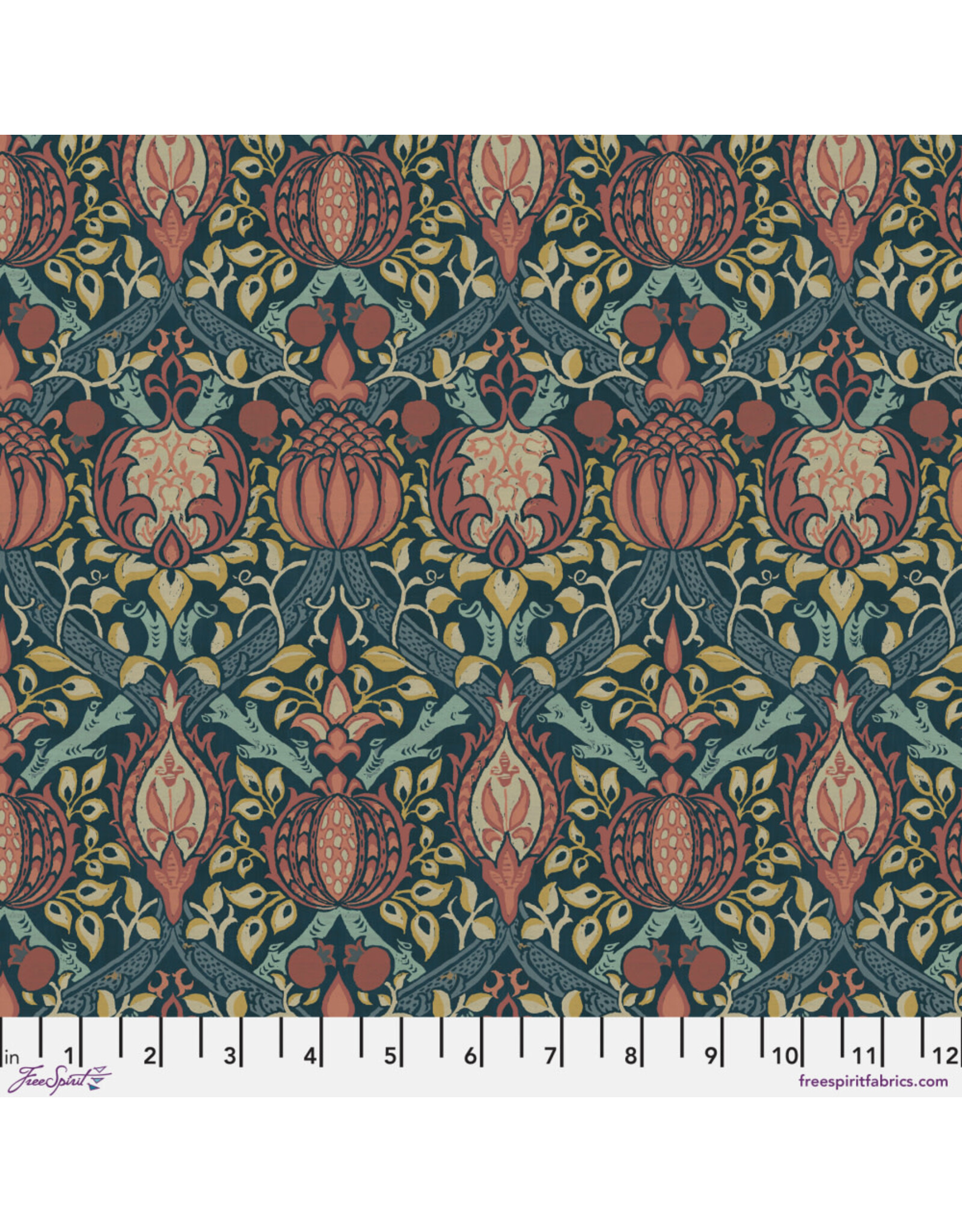 PD's William Morris Collection Morris & Co, Classics, Granada in Indigo, Dinner Napkin