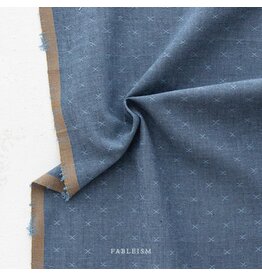 Chambray Denim Towel Embroidery Fabric, Apparel Fabric, by the Half Yard 