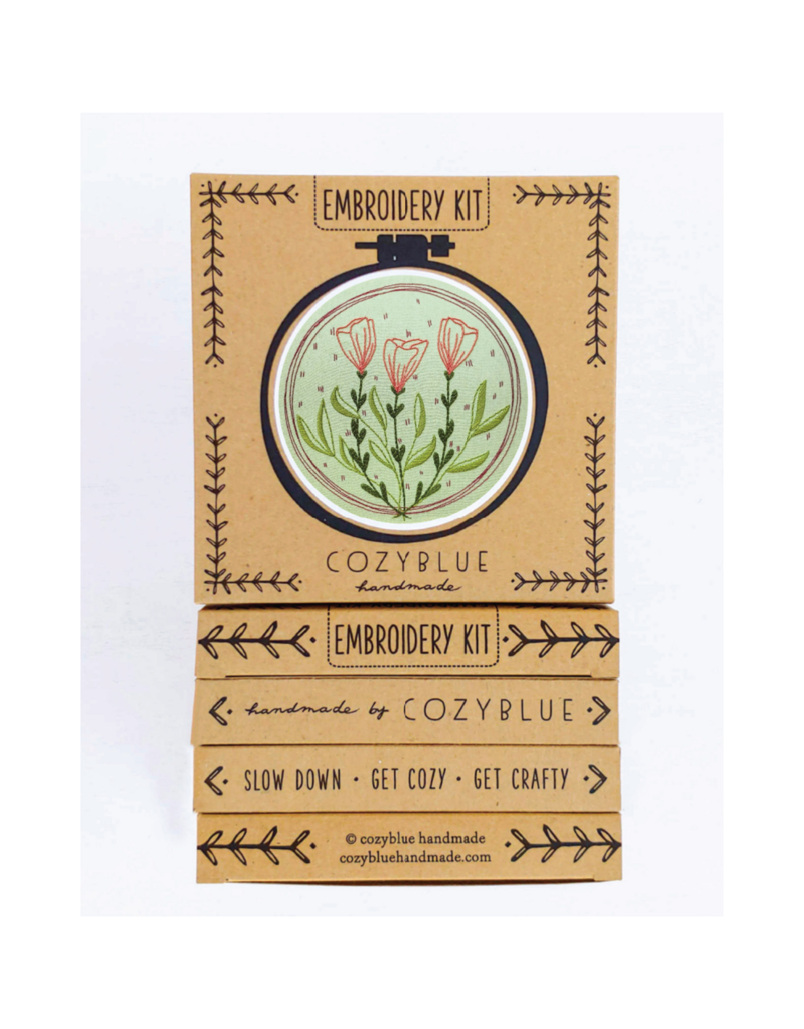 Flower Moon Embroidery Kit from cozyblue Picking Daisies