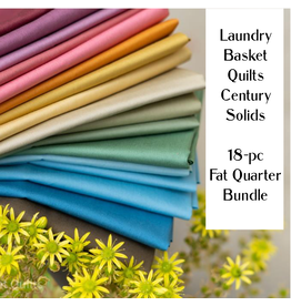 Laundry Basket Quilts Laundry Basket Quilts Century Solids, Fat Quarter Bundle containing 18 pcs.