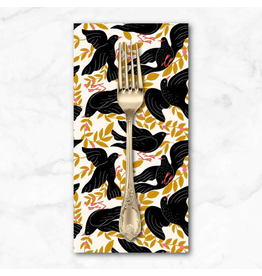 PD's Dear Stella Collection Flora & Fauna, Birds in Vanilla, Dinner Napkin