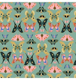 Faye Guanipa Flora & Fauna, Butterflies in Pasture, Fabric Half-Yards