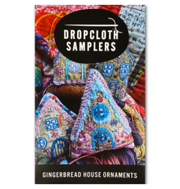 Dropcloth Samplers Gingerbread House Ornaments, Embroidery Sampler