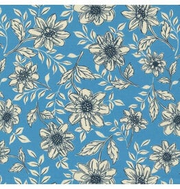 Moda Cadence, Dahlia in Cornflower, Fabric Half-Yards