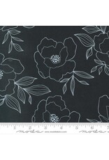 PD's Alli K Collection Gilded, Bold Blossoms in Ink, Dinner Napkin