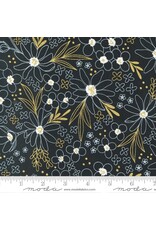 PD's Alli K Collection Gilded, Flower Arrangement in Ink with Gold, Dinner Napkin