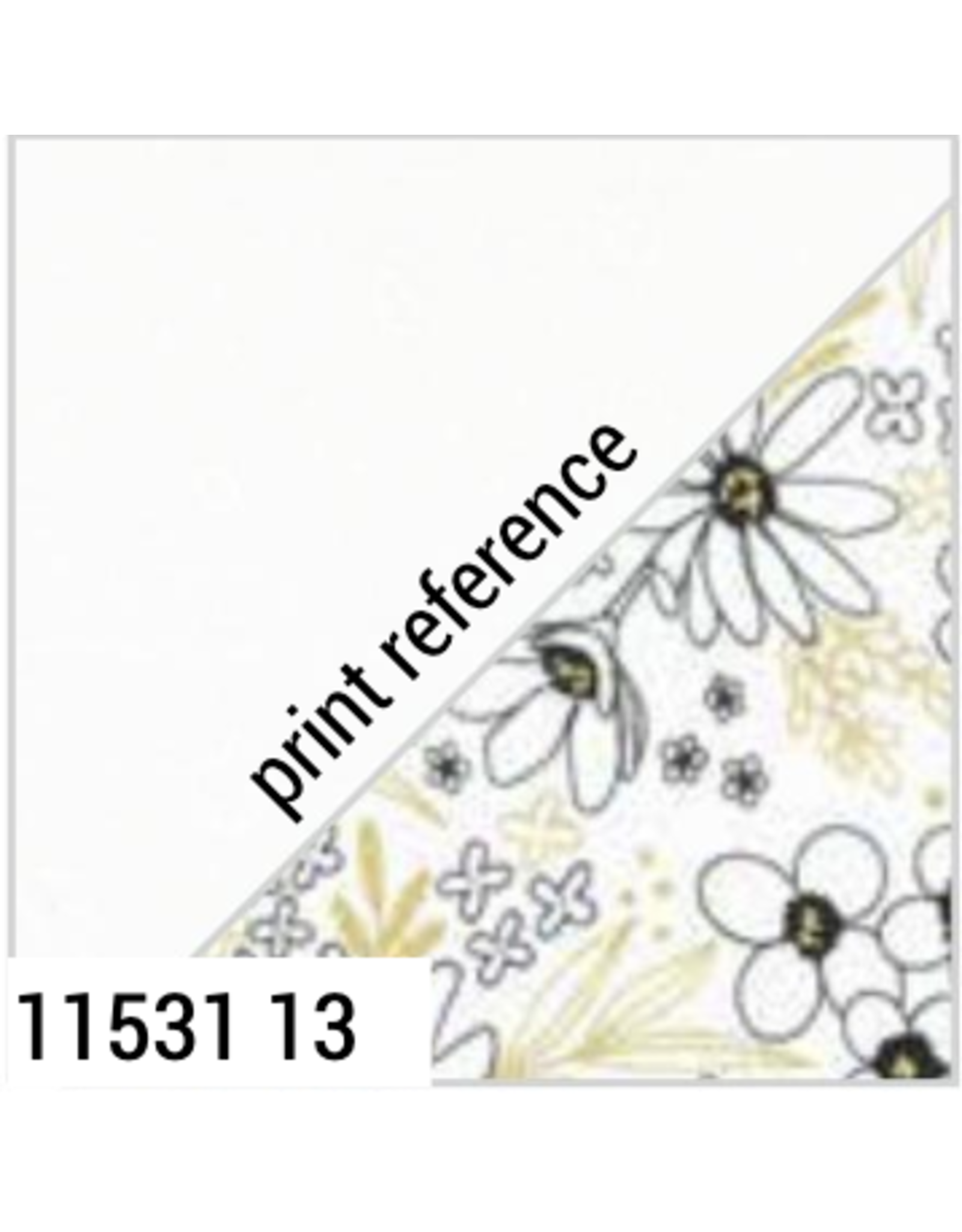 Alli K Design Gilded, Flower Arrangement in Paper White on White, Fabric Half-Yards