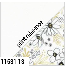 Alli K Design Gilded, Flower Arrangement in Paper White on White, Fabric Half-Yards