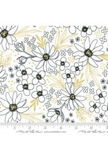 Alli K Design Gilded, Flower Arrangement in Paper with Gold Metallic, Fabric Half-Yards