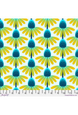 Anna Maria Love Always AM-2, Echinacea in Maize, Fabric Half-Yards