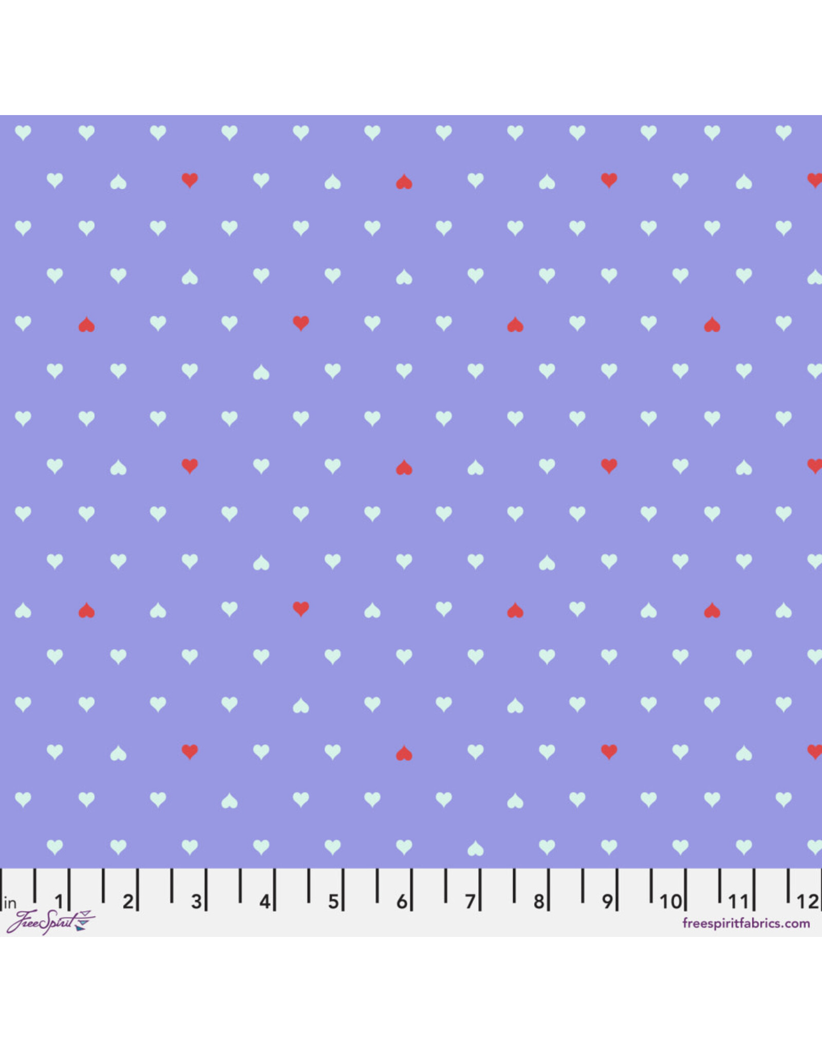 Tula Pink Besties, Unconditional Love in Bluebell, Fabric Half-Yards