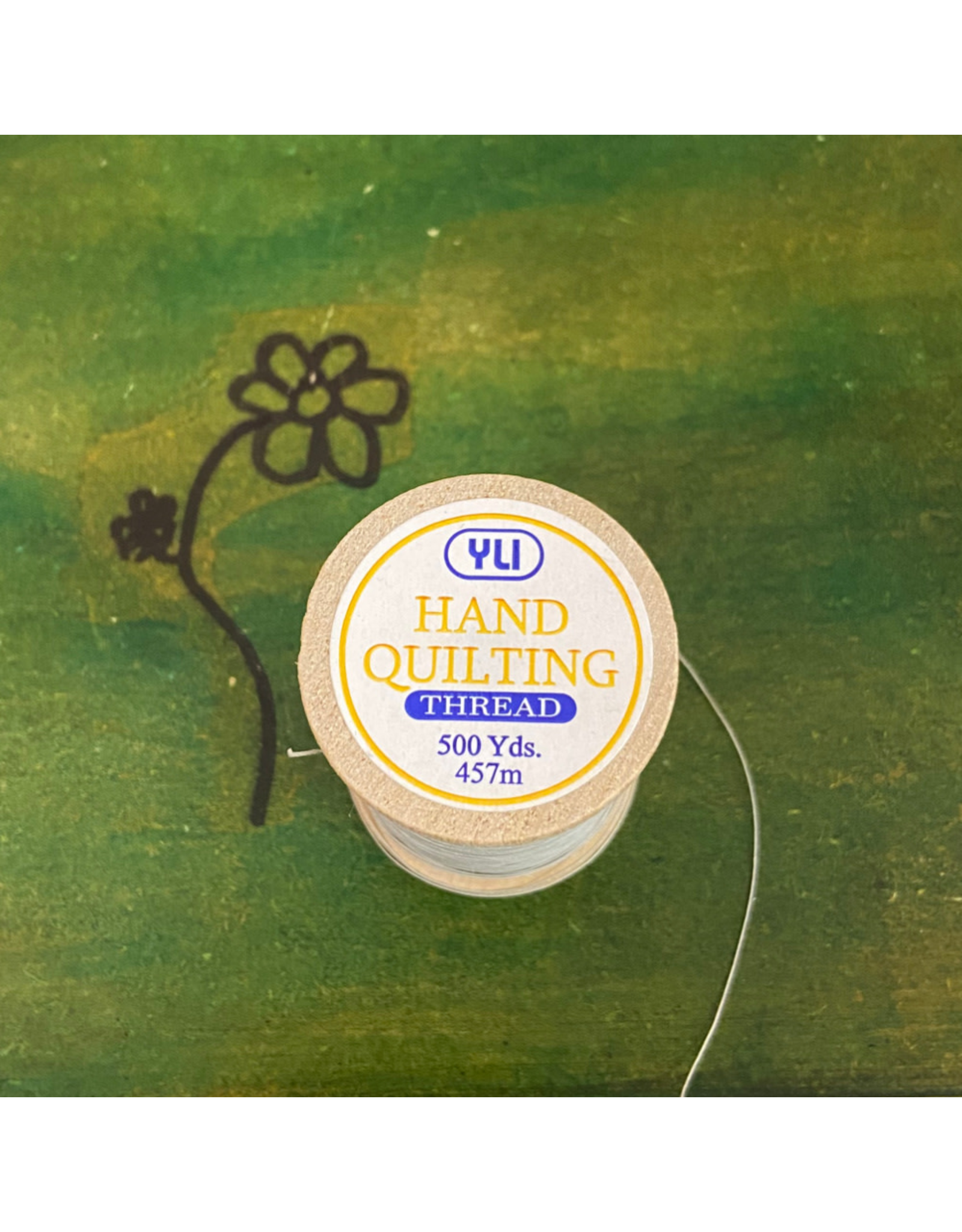 YLI ON ORDER-YLI Cotton Hand Quilting Thread, 007 Gold, 40wt, 3 ply, 500 yd spool