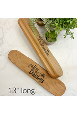 BoneYard ON ORDER-Hardwood Tailor's Clapper, 13" x 3", Picking Daisies