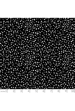 Freckle & Lollie Tidbits, Dotted in Black, Fabric Half-Yards